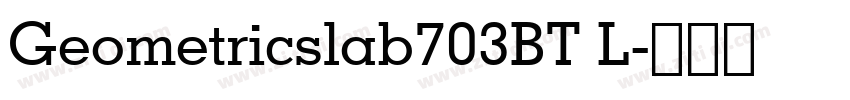Geometricslab703BT L字体转换